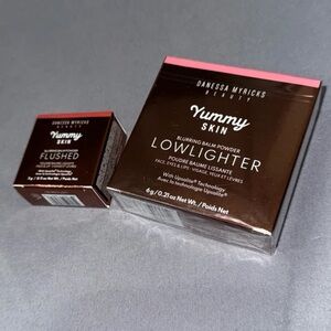 Danessa Myricks Yummy Skin Lowlighter Balm & Flushed Blurring Balm Powder Bundle